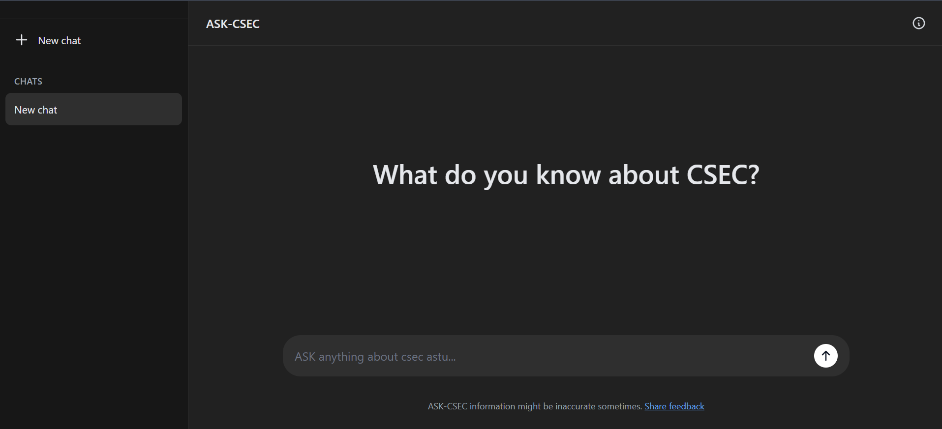 ASK-CSEC product interface